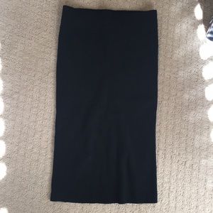 Club Monaco knit ribbed skirt